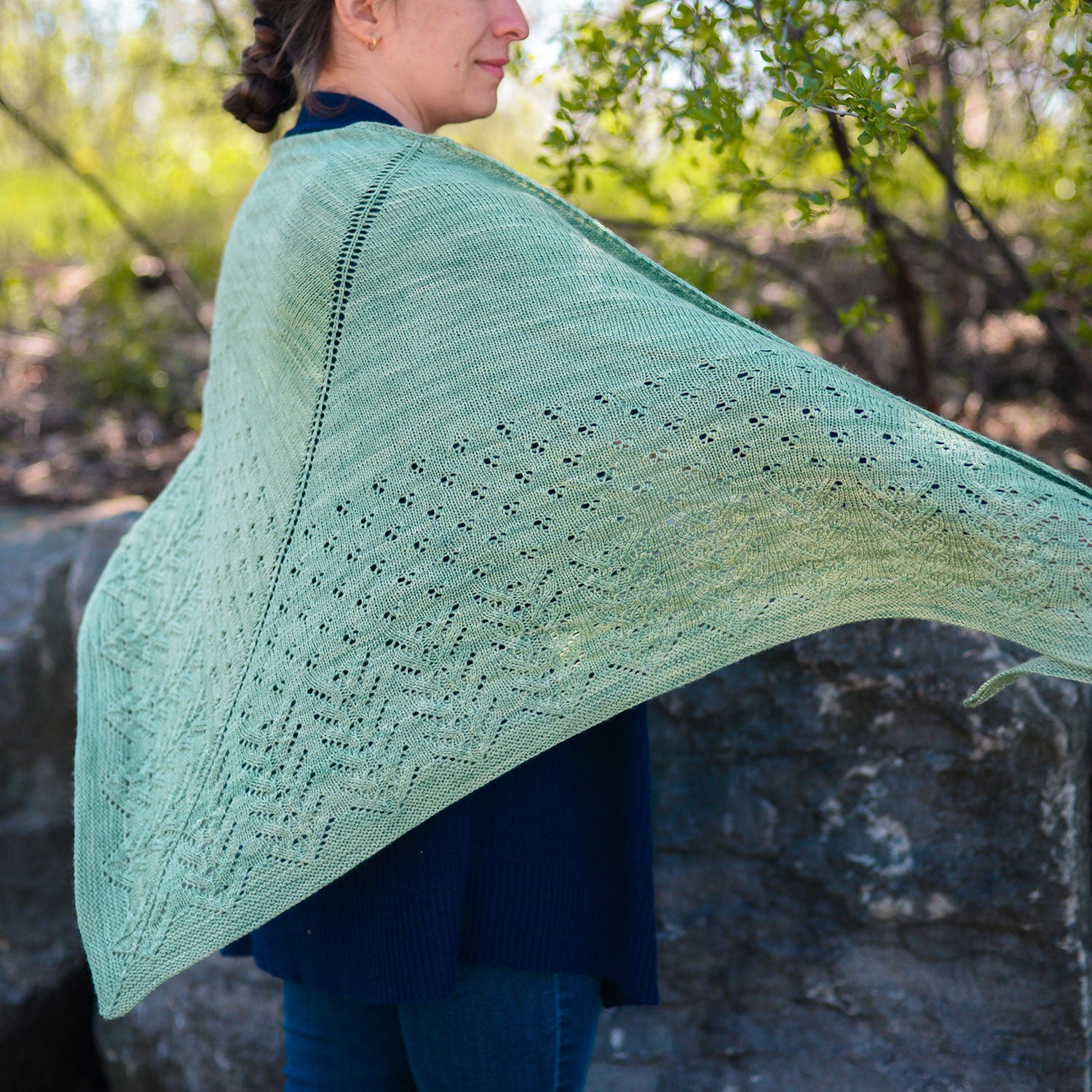 Boîte à tricot en dentelle