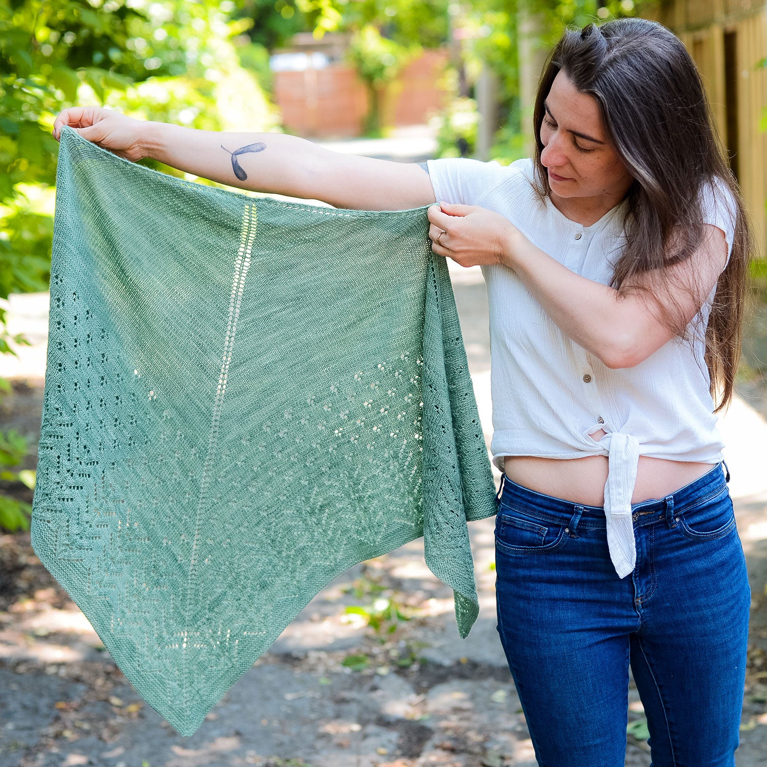 Boîte à tricot en dentelle