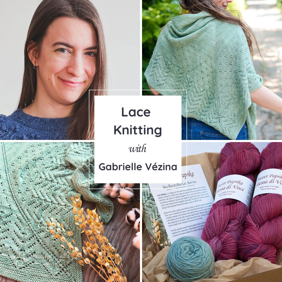 Boîte à tricot en dentelle