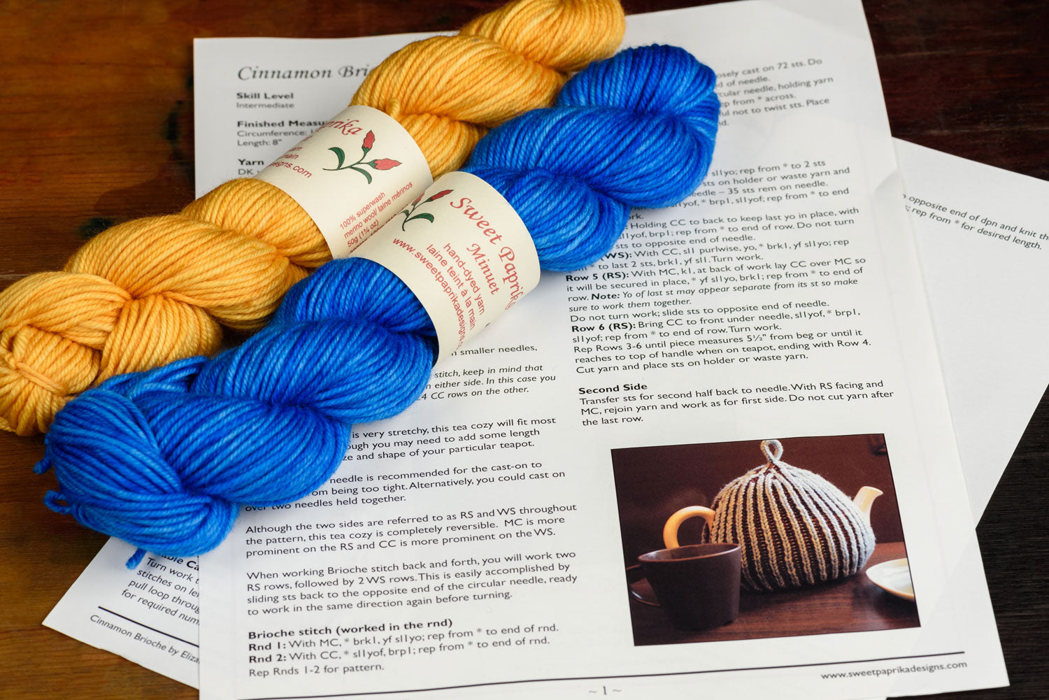 Ensemble couvre théière Cinnamon Brioche