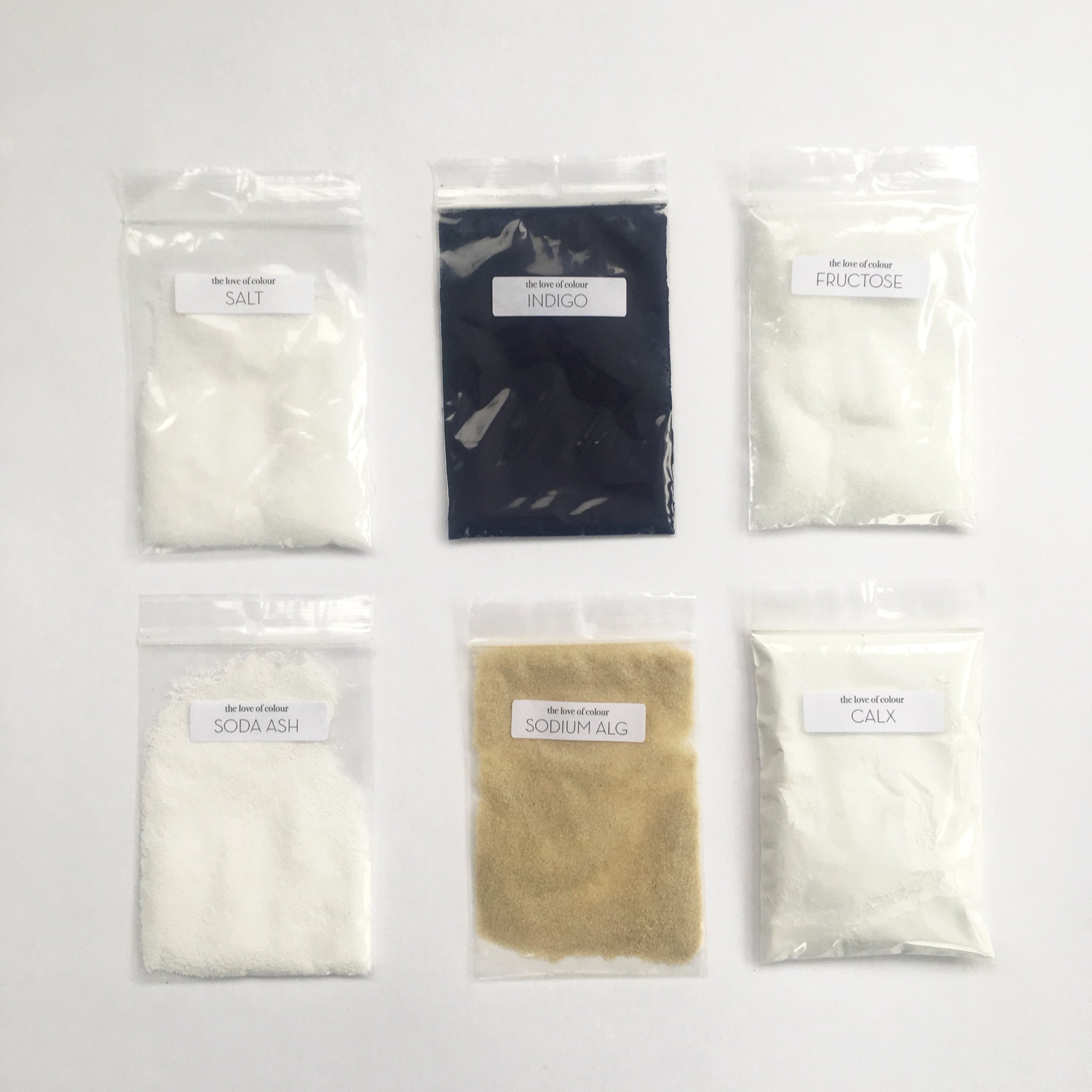 contents of indigo block printing kit