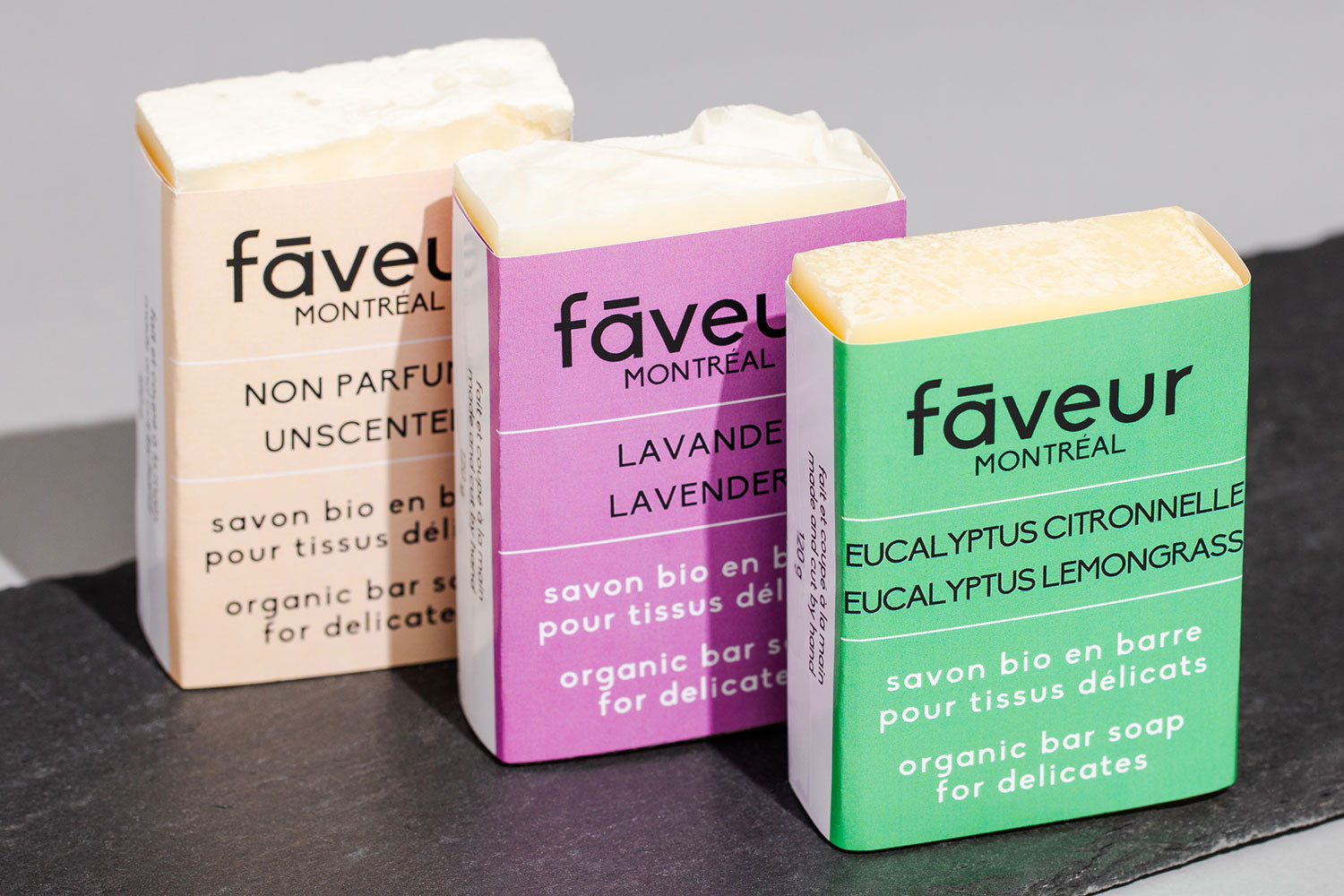 Organic bar soap for delicates