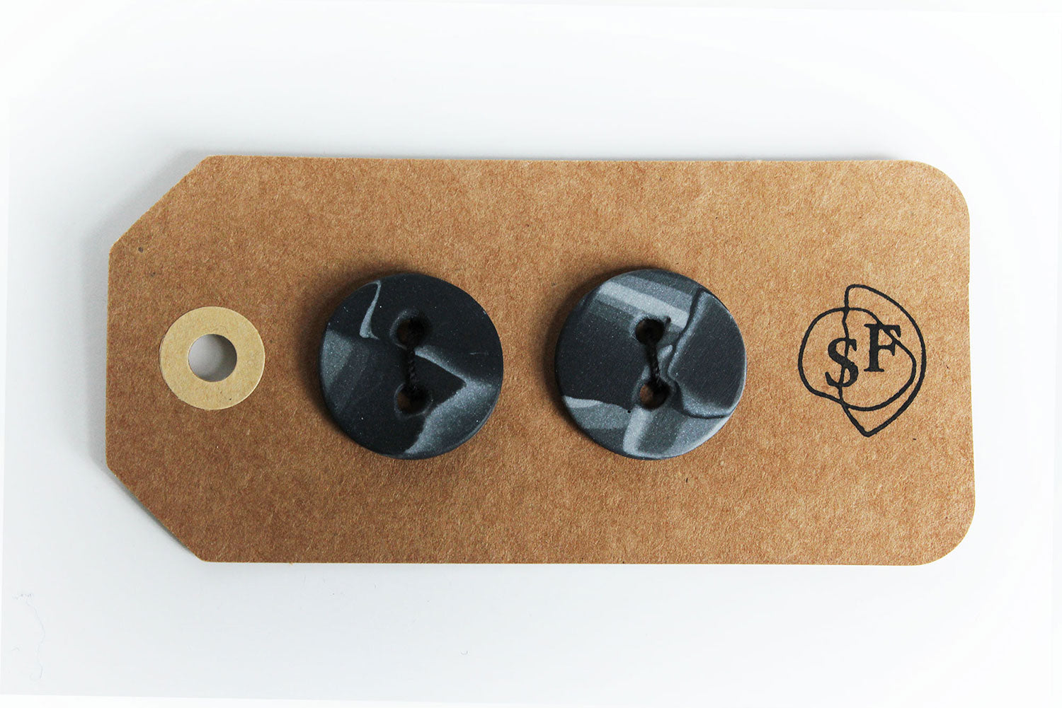 Handmade Marbled Porcelain Buttons