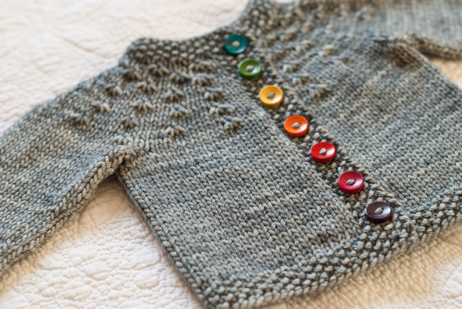 Little Knots cardigan Knitting Kit