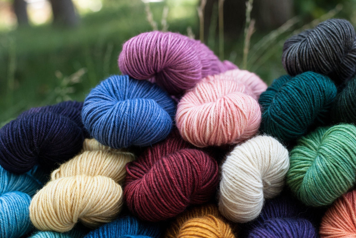 Our new Gavotte BFL worsted yarn