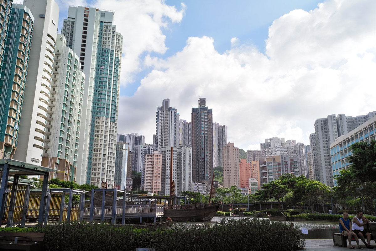 Skyscrapers on Hong Kong island