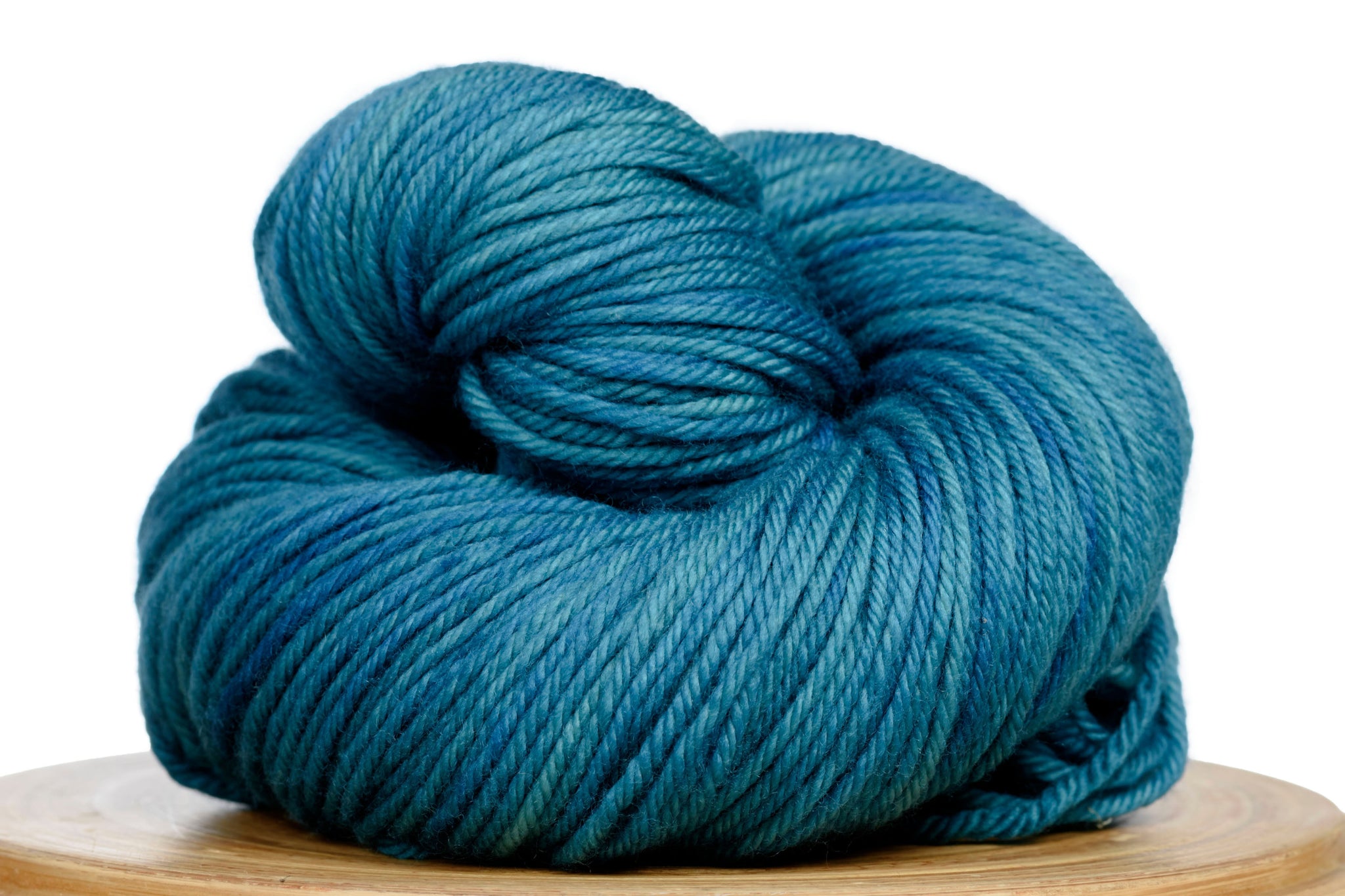 Andante hand-dyed worsted weight merino in Georgian Bay