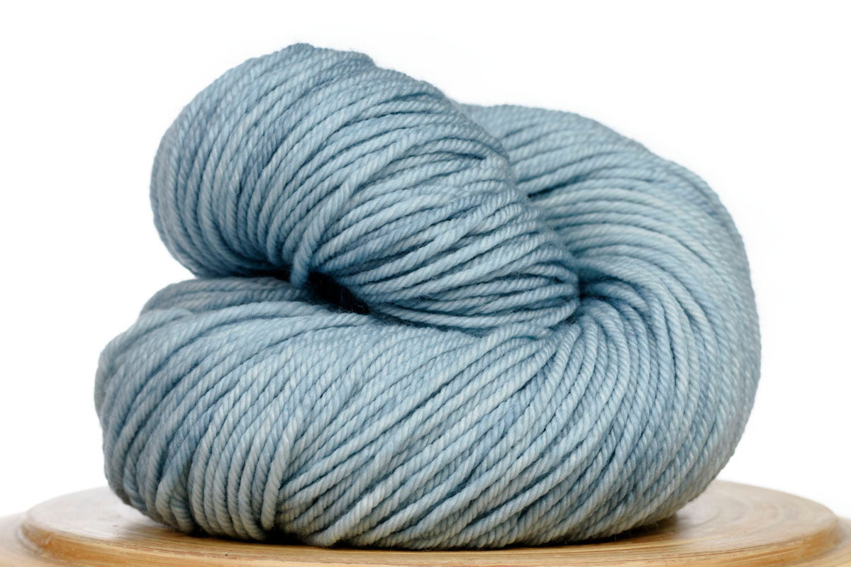 Andante hand-dyed worsted weight merino in Steel Rail Blues