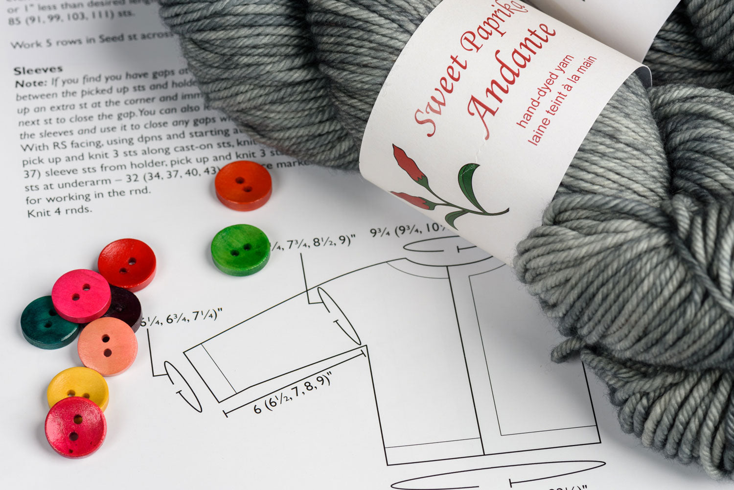 Little Knots cardigan Knitting Kit