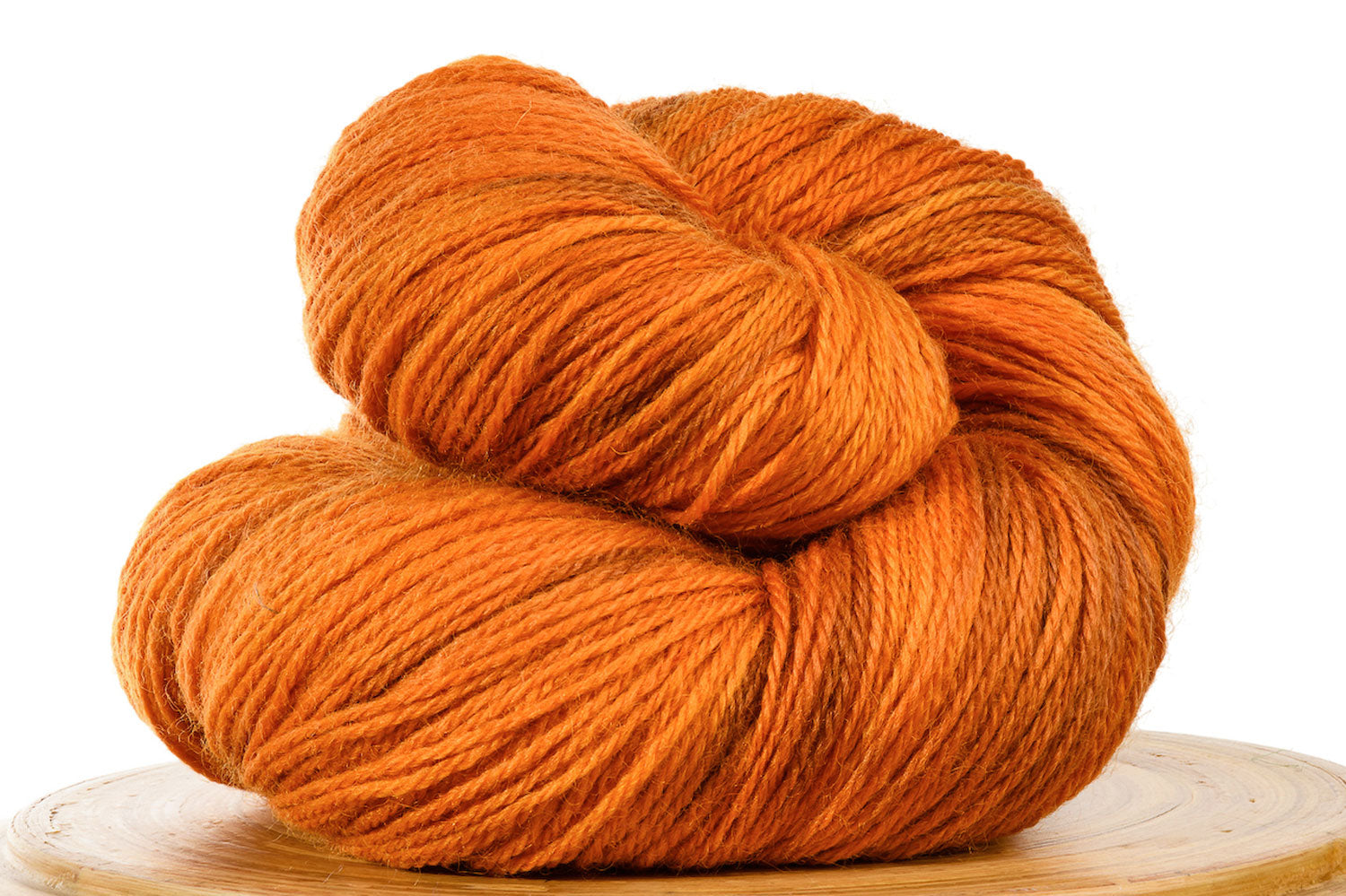 Pizzicato hand-dyed BFL sock yarn in Pumpkin Spice