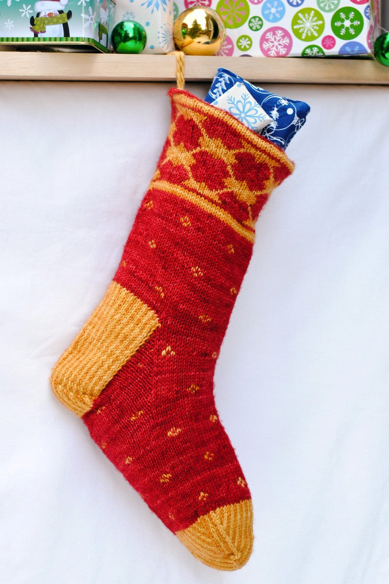 Argyle Christmas Stocking knitting pattern