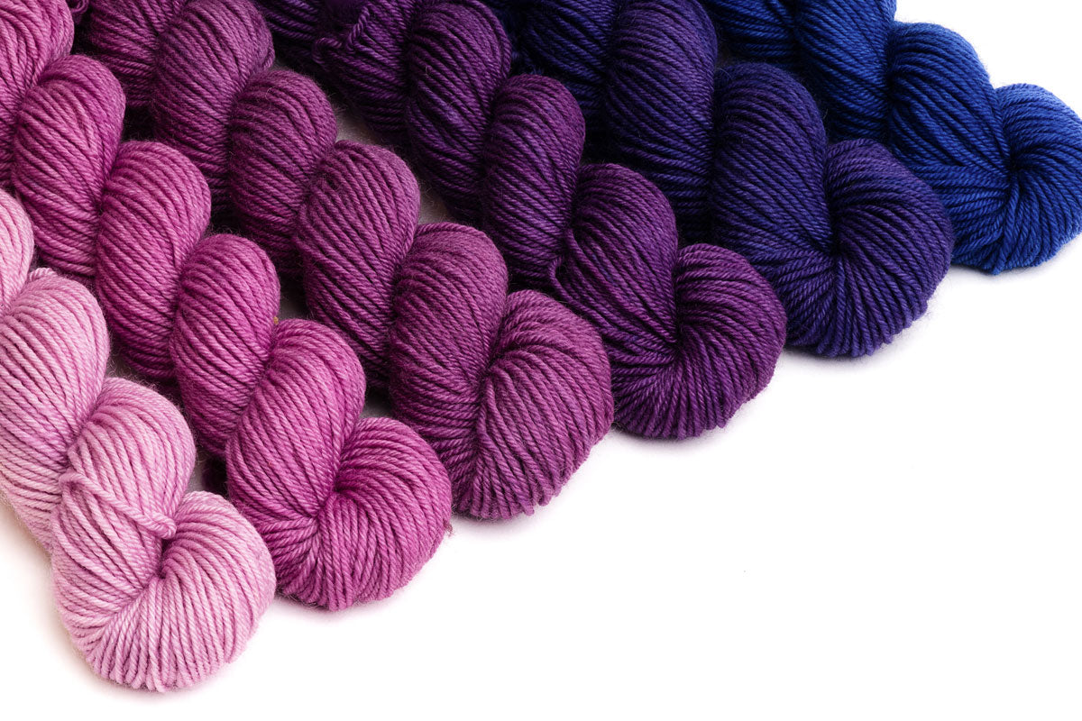 Crescendo hand-dyed gradient yarn set - Pocketful of Posies