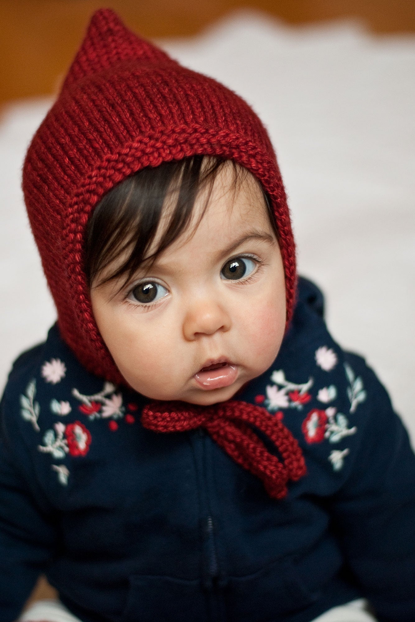 Débutant pixie bonnet knitting pattern