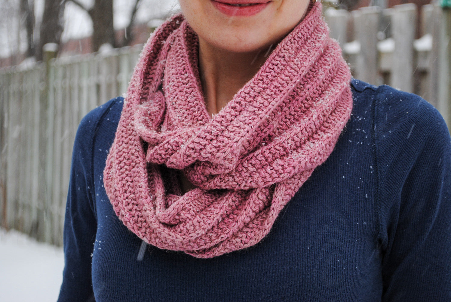 Knitting is my Yoga cowl knitting pattern - Sweet Paprika Designs