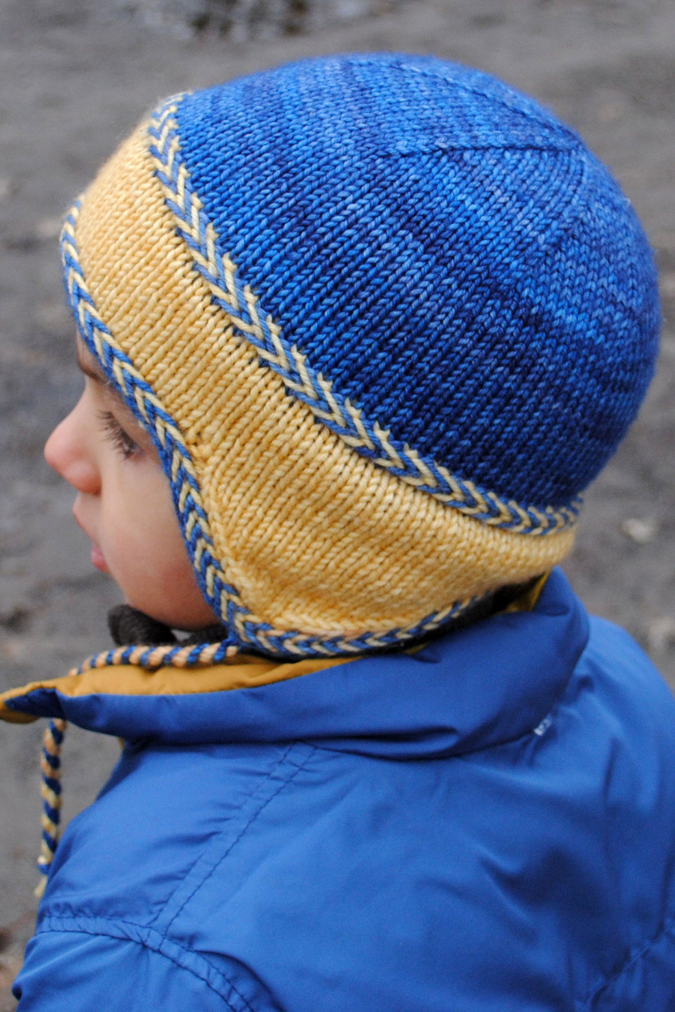 Little Leif double-knit toddler hat