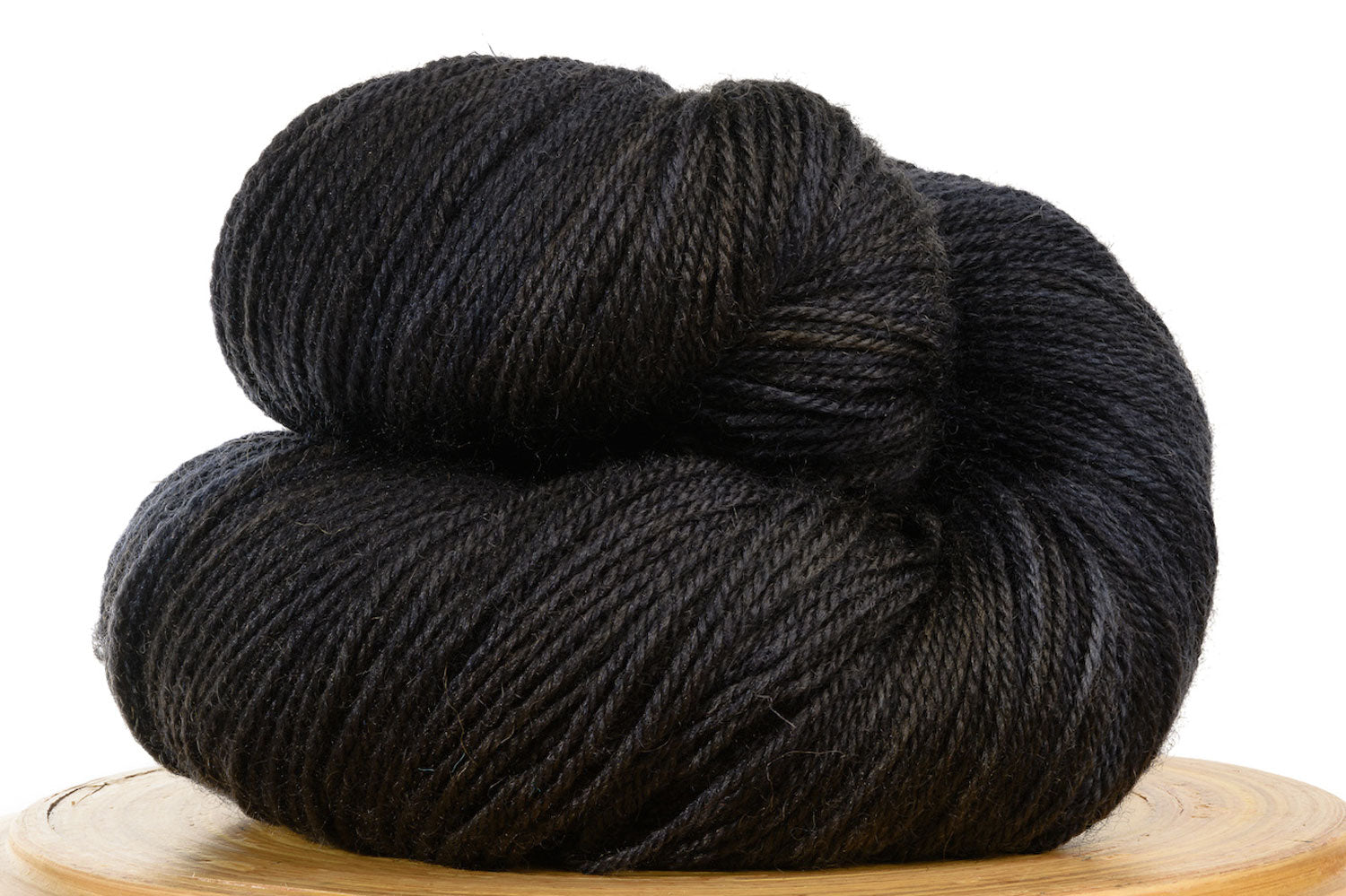 Pizzicato hand-dyed BFL sock yarn in Charcoal