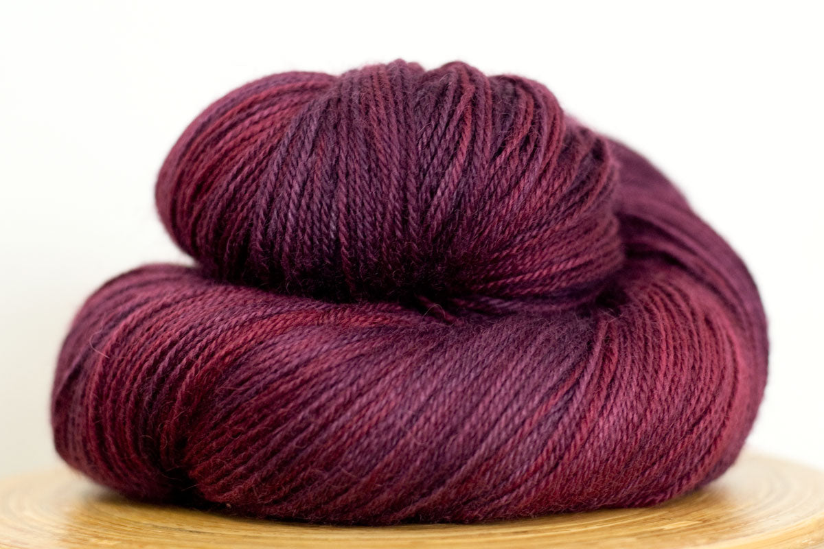 Pizzicato hand-dyed BFL sock yarn in Palestra