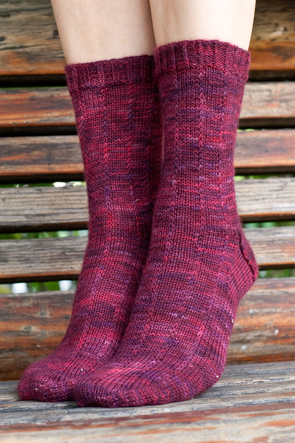 Pizzicato pinstripe socks free knitting pattern