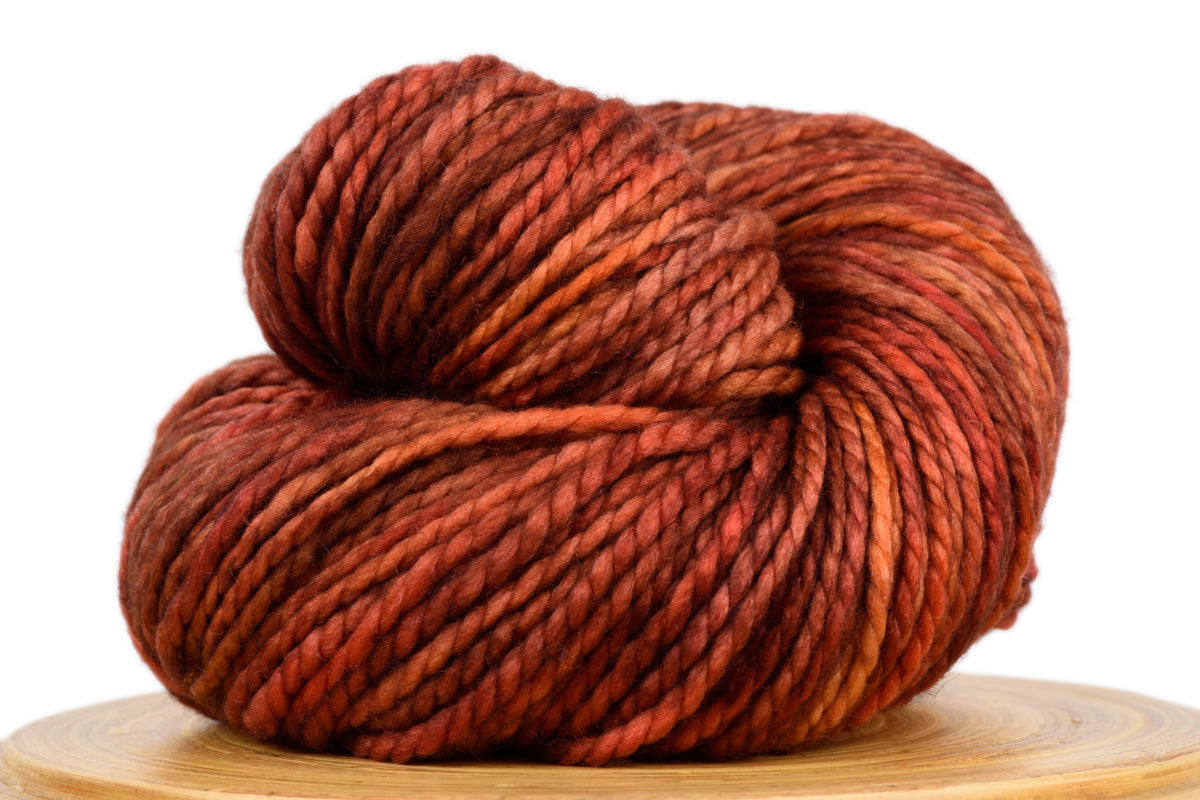 Presto bulky weight hand-dyed merino yarn in Autumn Leaves
