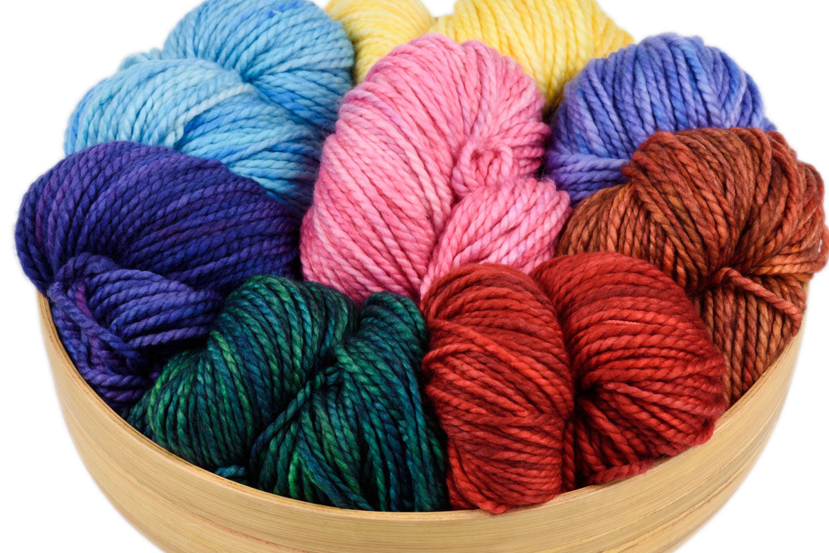 Presto bulky weight hand-dyed merino yarn 