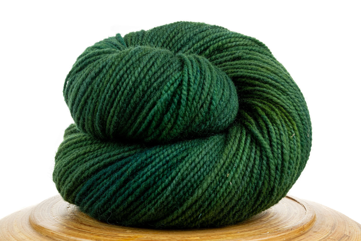 Winfield Canadian hand-dyed yarn in Hinterlands, a dark green