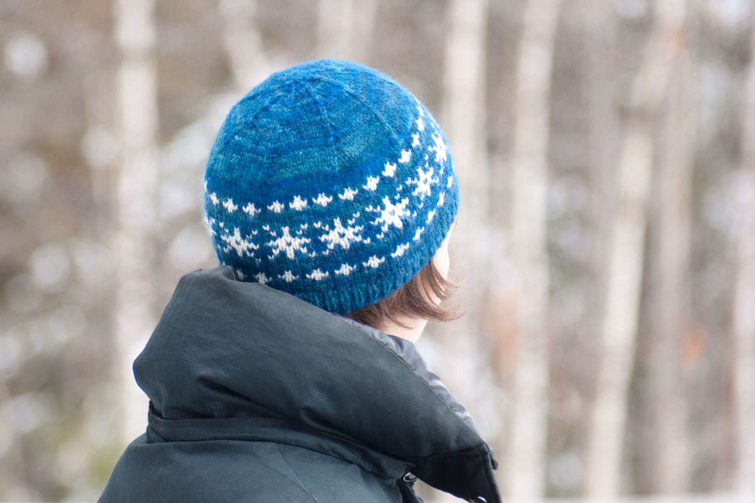 Winter Sonata hat pattern with stranded knitting